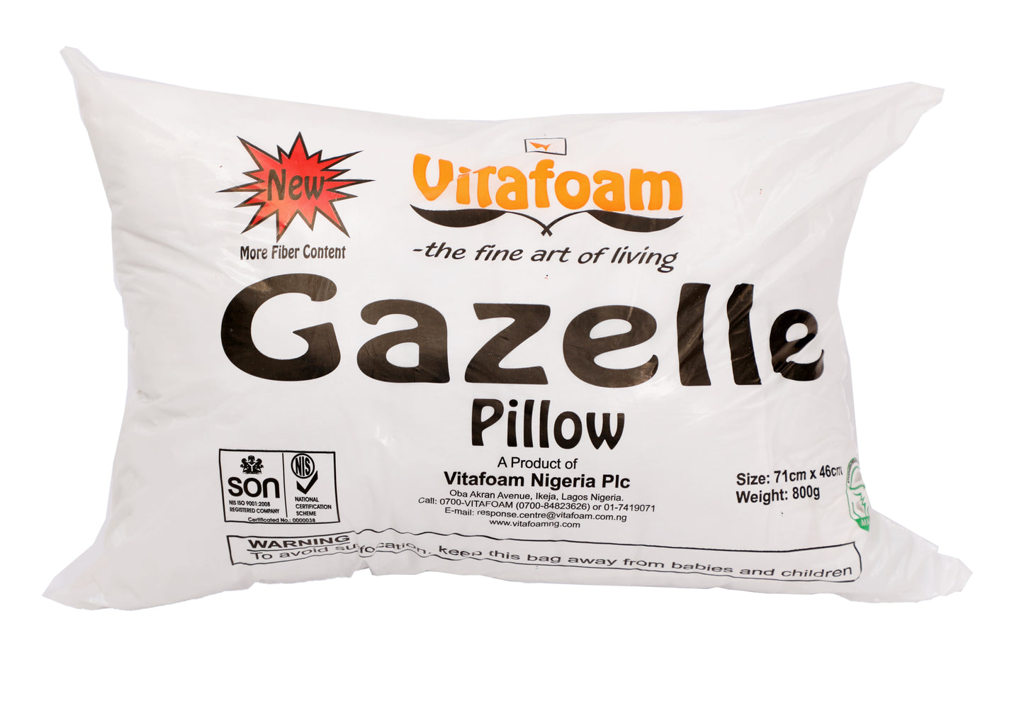 Fiber Pillow regular Gazellle